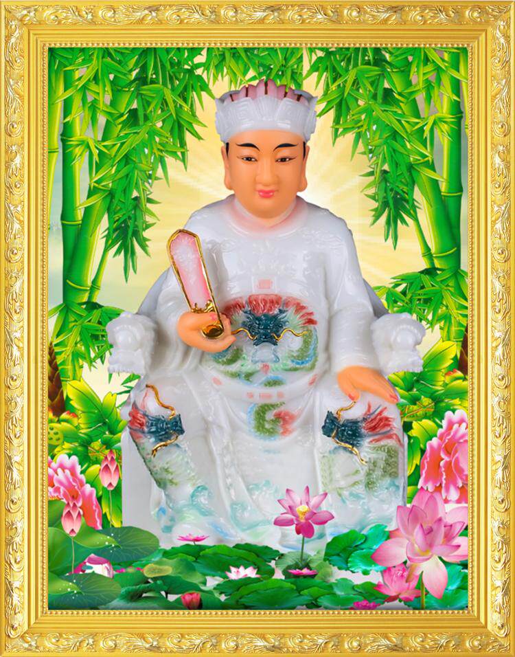 自粘贴画 灶王爷 灶君 一家之主乔迁厨房供奉民俗神像画像 带假框