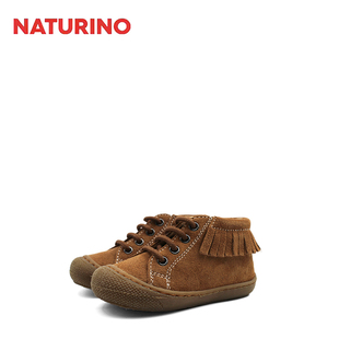 NATURINO那都乐2025意大利进口july系带女童流苏真皮学步鞋 宝宝鞋