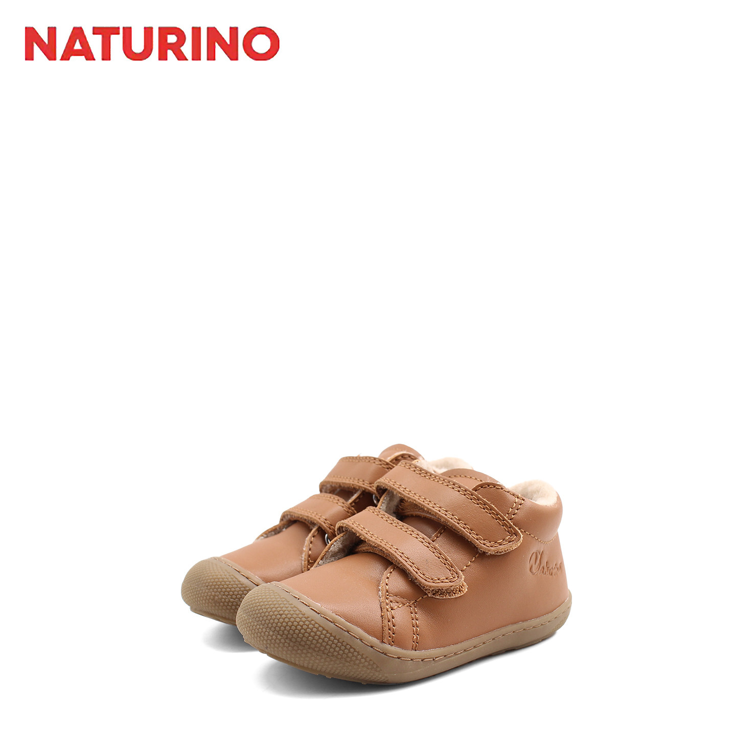 Naturino意大利品牌那都乐冬季毛里保暖婴幼儿童学步鞋皮鞋小童鞋