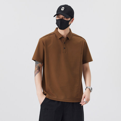 cleanfit正肩男装短袖翻领POLO衫