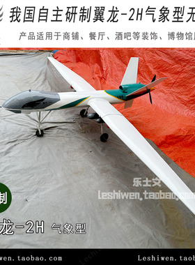 翼龙-2H气象型应急救灾型民用型翼龙2无人机模型摆件博物馆展品