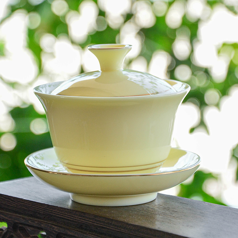 单个盖碗茶杯大号泡茶公道杯茶漏