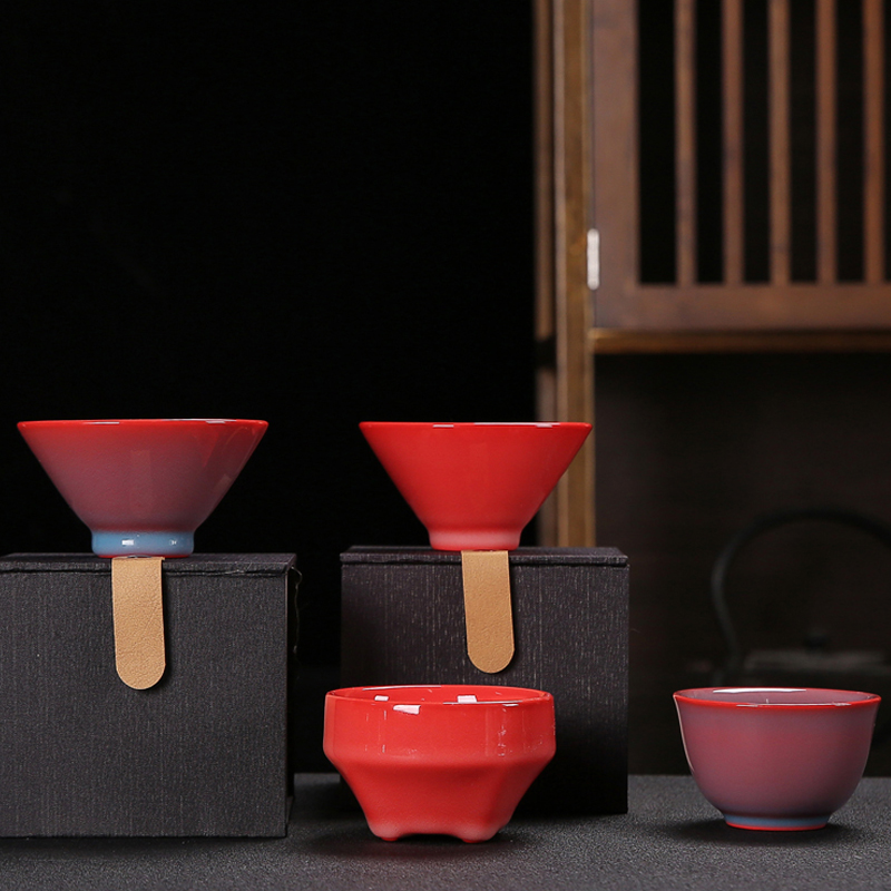 窑变功夫茶杯陶瓷品茗套装主人