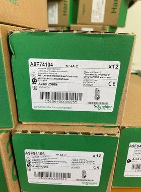 A9F74104施耐德MCB小型断路器1极4A,C型跳闸特性