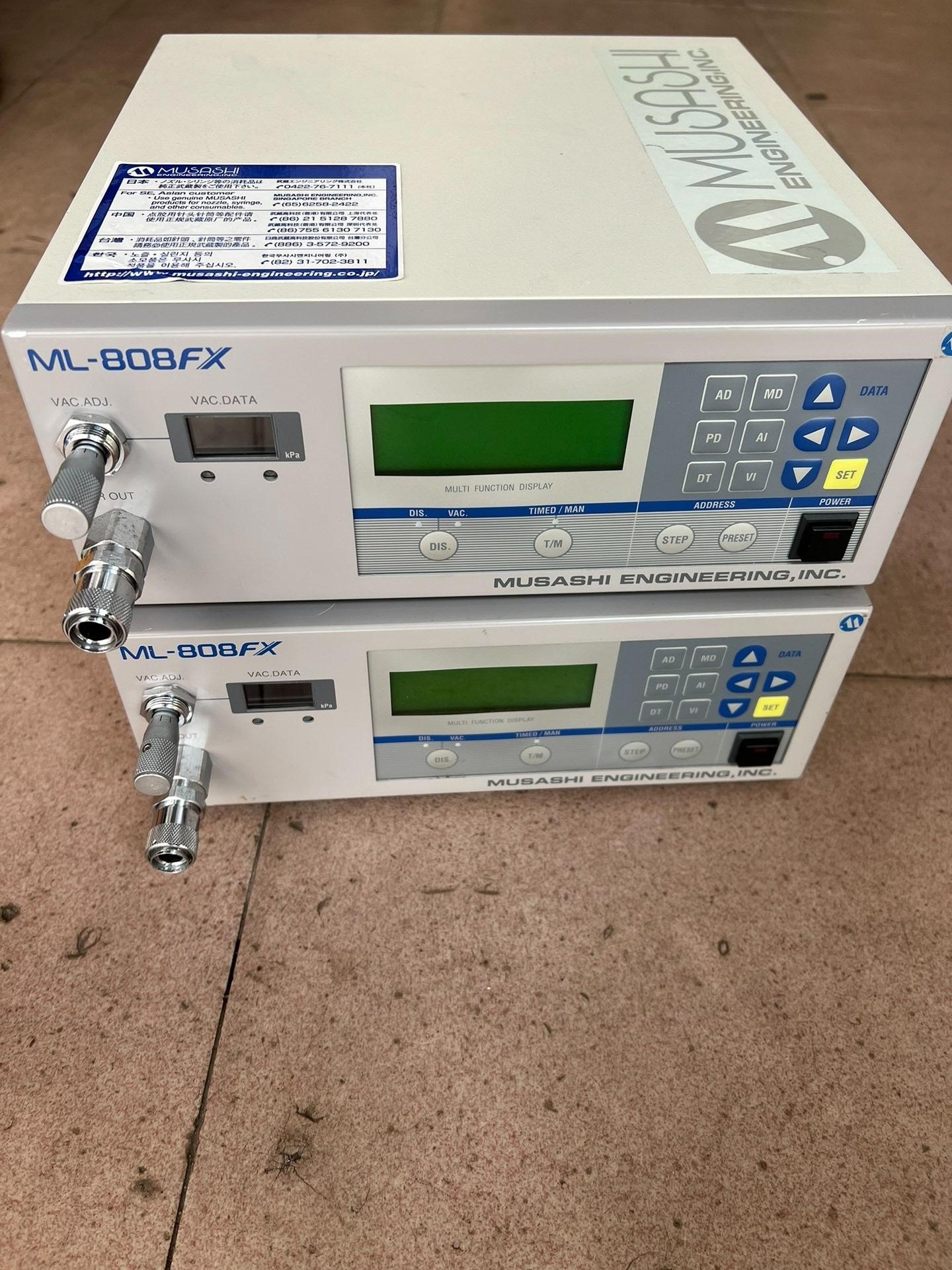武藏点胶机控制器ML808FX 两台，成色漂亮，功能完好，单