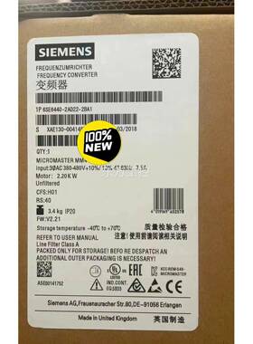 议价6SE6440频-D22-2BA21西A门子MM440变器，