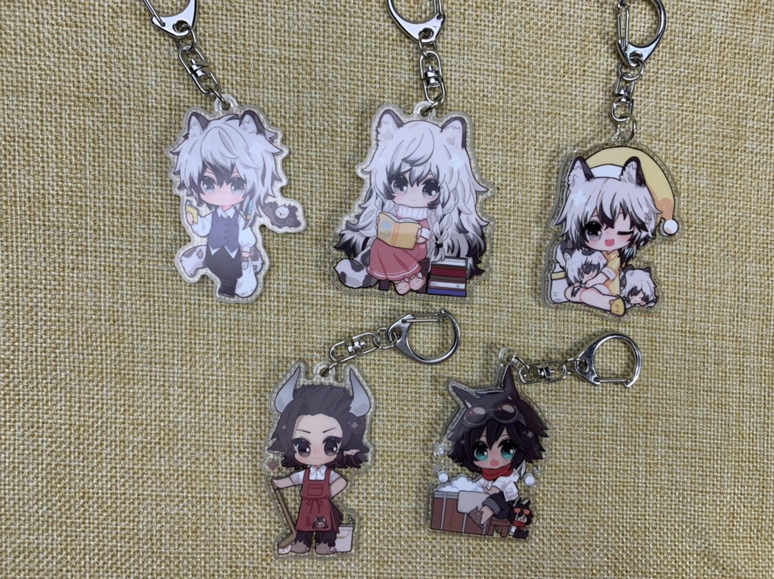 明日方舟喀兰贸易亚克力挂件零钱包银灰初雪崖心讯使角峰