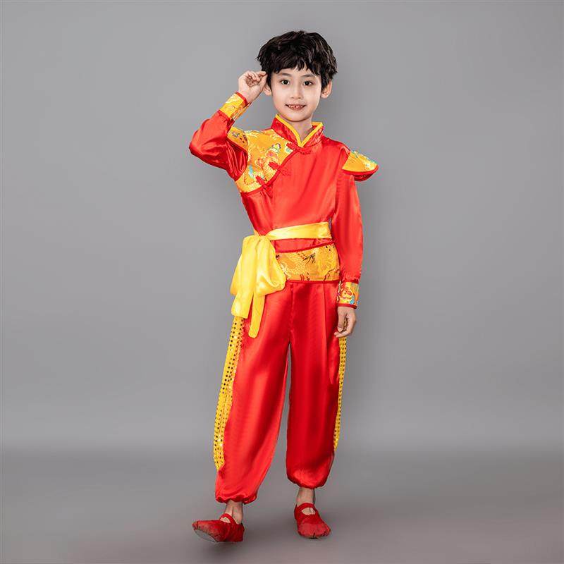儿童喜庆打鼓服亮片腰鼓队演出服舞龙舞狮武术服击鼓赛龙舟表演服,童装/婴儿装/亲子装,儿童演出服,淘宝优惠券,粉丝福利购,淘宝优惠卷