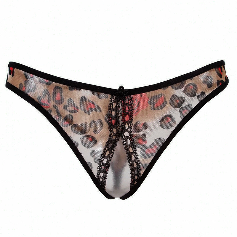 性感蕾丝豹纹透视透明底裤薄纱丁字裤T小内裤女士内衣|ruв категории Нижнее белье, трусы - от Buy2taobao.com для оказания профессиональной услуги покупки агента Taobao