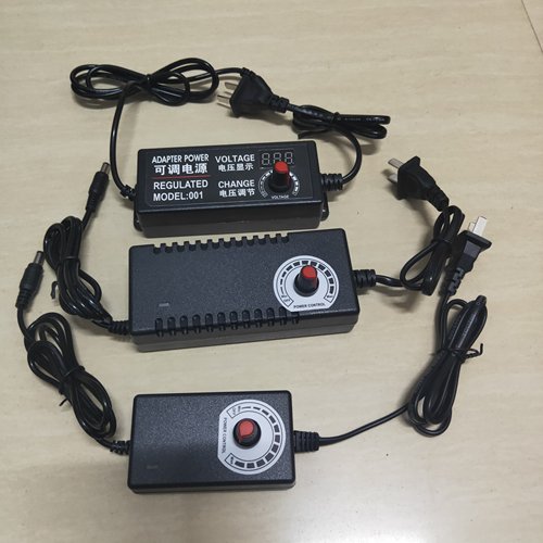 3-12V2A可调电源适配器调温调光3V-12V5A风扇水泵鼓风机调速器3A