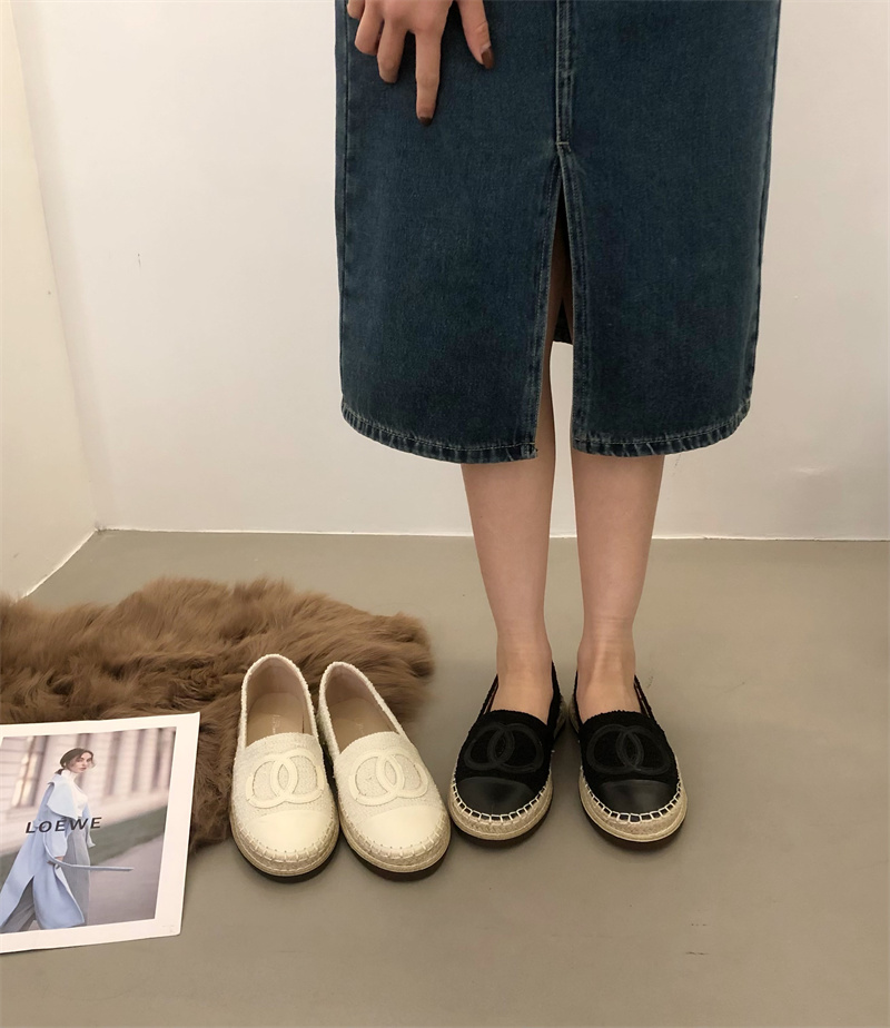 小香风豆豆单鞋渔夫鞋女2025新款夏季舒适百搭一脚蹬乐福法式瓢鞋