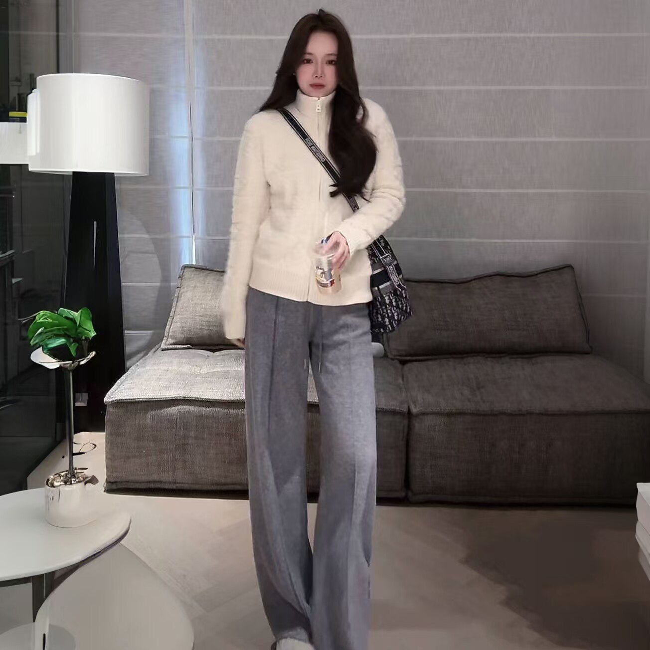 女士时尚百搭服装潮流精品女装上衣裤子秋冬套装休闲显瘦一整套