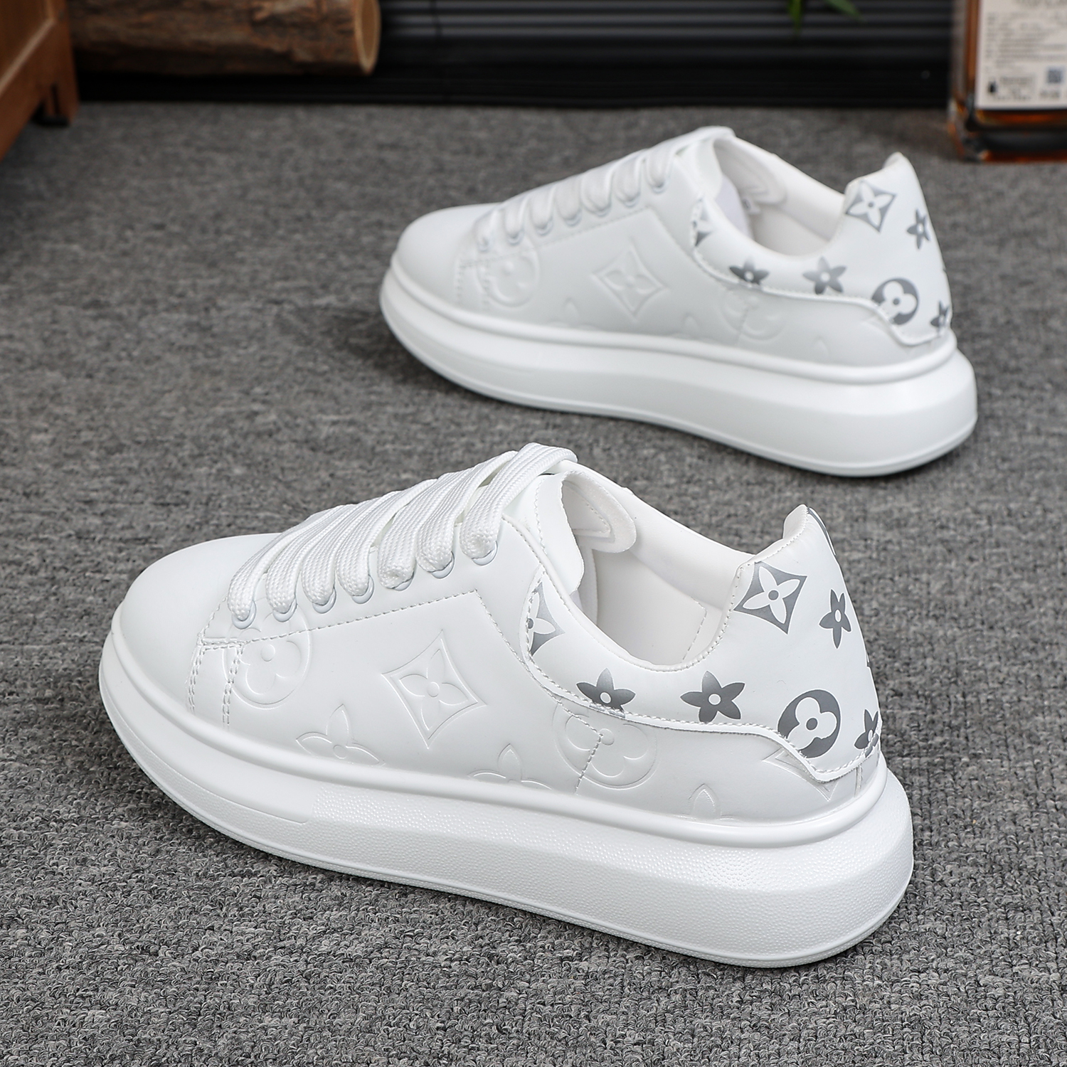 休闲运动2025春季新款厚底增高小白鞋男百搭潮流时尚运动休闲鞋学