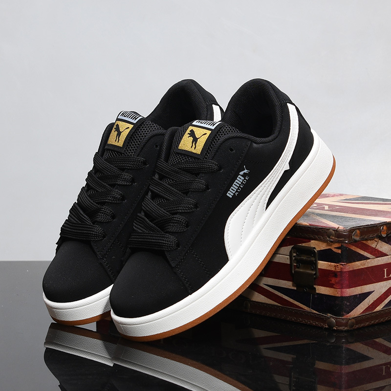 休闲运动德训鞋男鞋复古阿甘鞋秋季新款情侣低帮防臭休闲运动小白