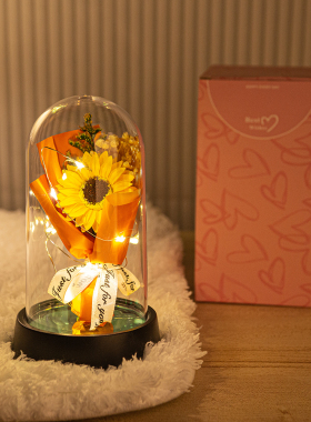 永生花玫瑰花束摆件送妈妈生日