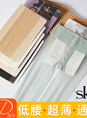 SK蚕丝般T裆连裤袜5D低腰丝袜超薄隐形连裤袜5D无痕隐形透明8966