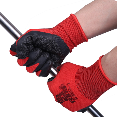 国兴盛港耐磨涂胶搬运玻璃手套