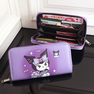 女童零钱包中小学生迷你卡通可爱漂亮长款钱夹拉链皮质儿童包包