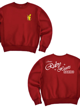 JENNIE官网 Haribo 金珍妮新周边宽松男女秋冬圆领衫男女同款