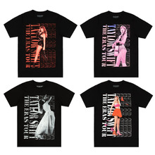 taylor 斯威夫特 swift The Eras Tour TTPD 现场照片超大短袖T恤