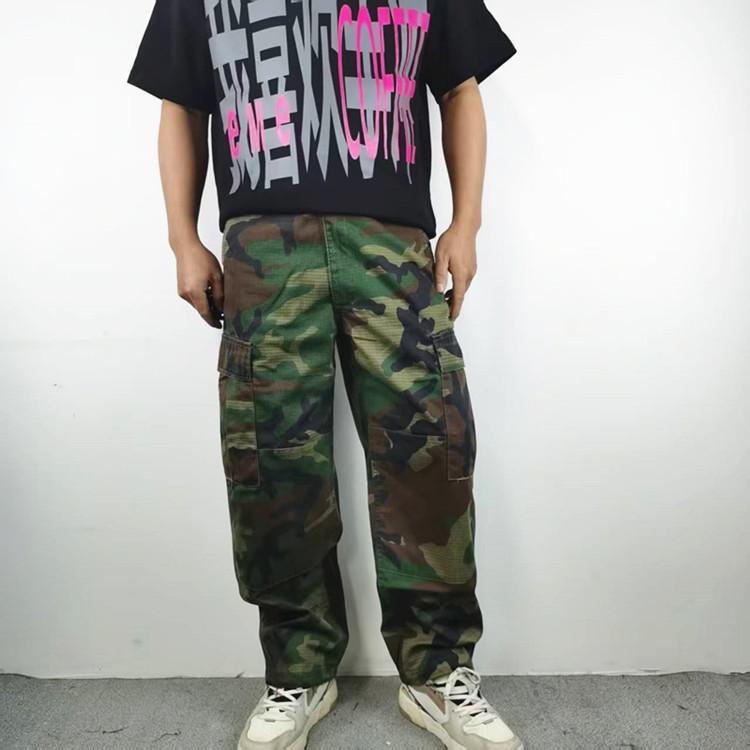 BULO长裤多口袋迷彩束脚休闲裤潮