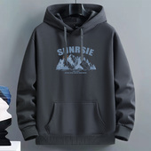 2025秋季 青年百搭外套 连帽衫 新款 套头加厚卫衣男情侣潮流宽松大码