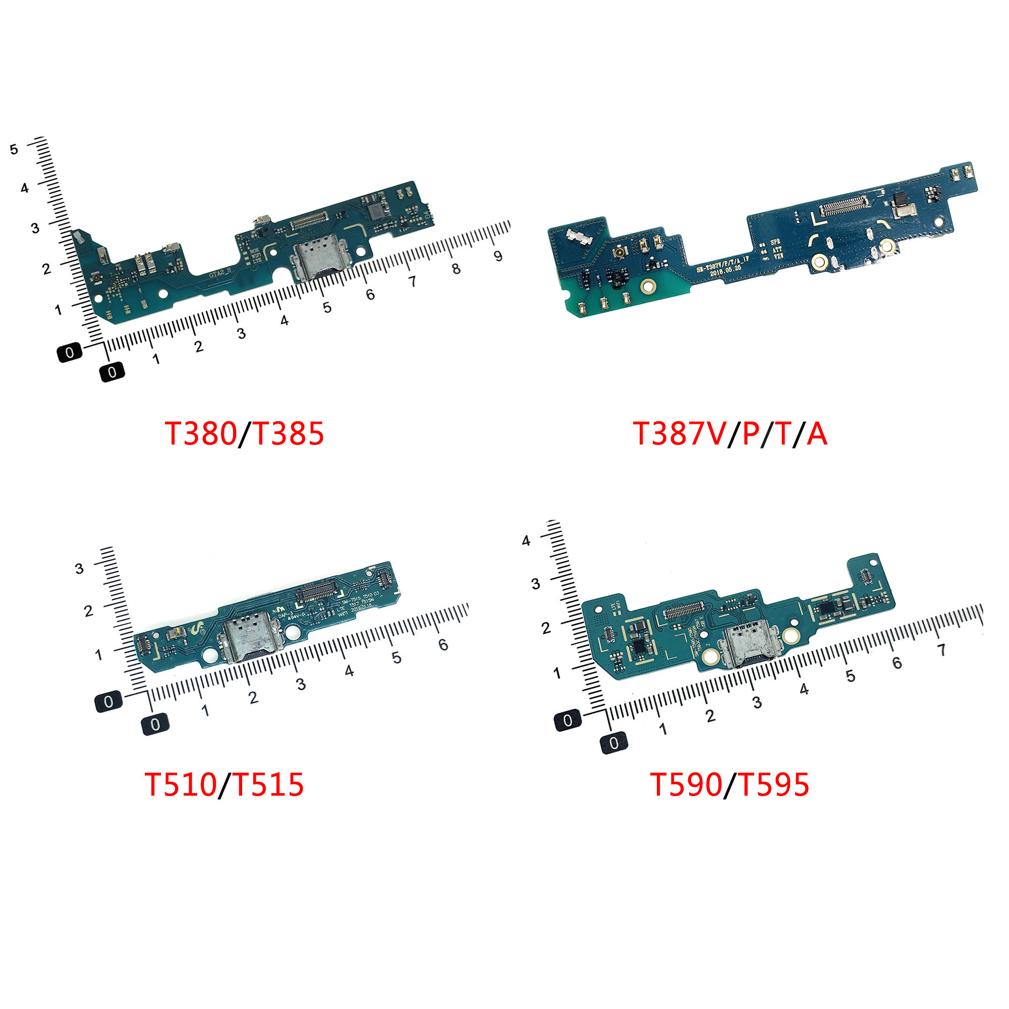 适用三星平板t380 t385 t387 t510 t590 t595尾插排线小板充电口