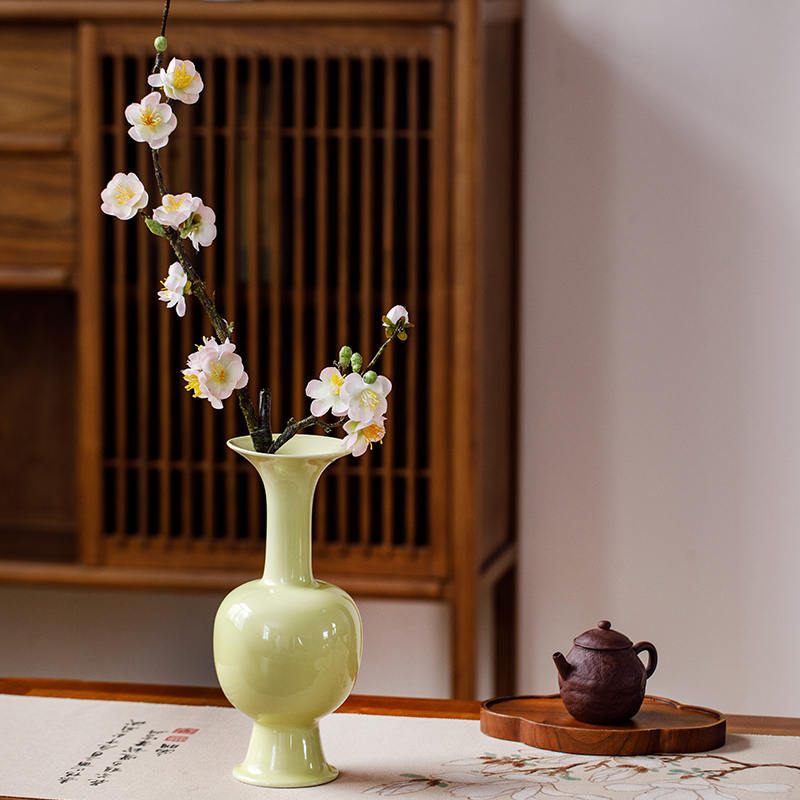 景德镇插花陶瓷花瓶仿宋中式摆件