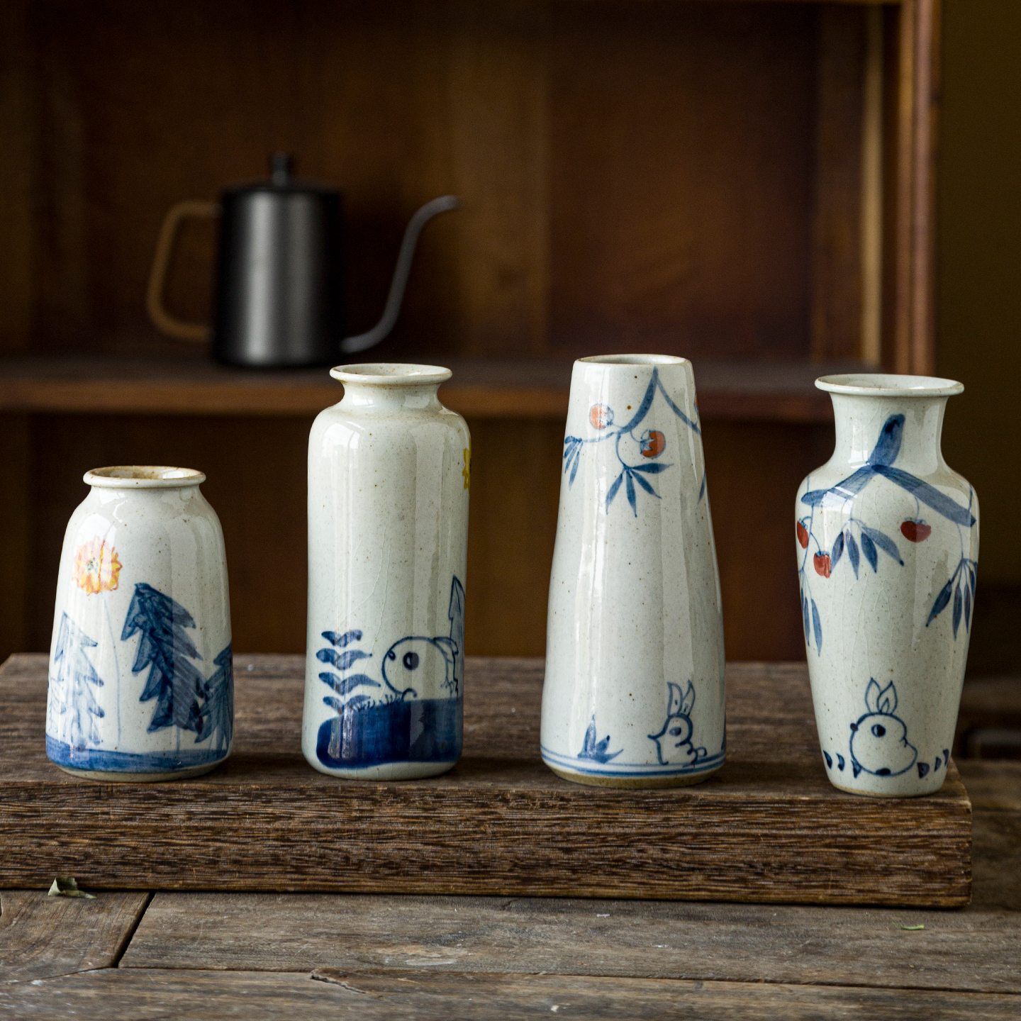 景德镇手工拉坯手绘花瓶