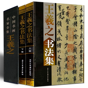 全新正版 王羲之书法集 精装16开全两卷 北京工艺美术出版社 中国现代名家画集