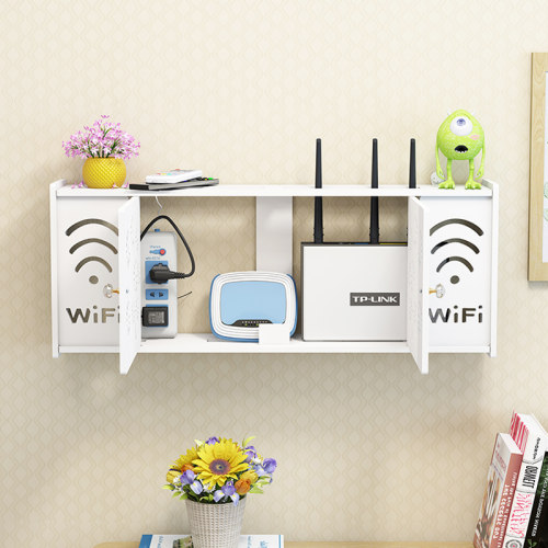wifi遮挡箱壁挂式子免打孔电线