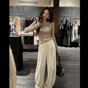 流行风格 子女秋冬冬季 老钱风阔腿老爹裤 休闲裤 呼呼严选专享