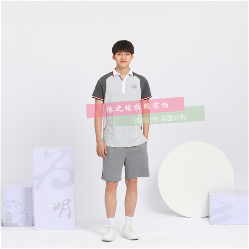 宽松校服短袖白色校服