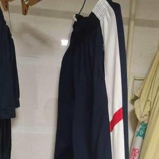 甘肃省兰州市皋兰一中来图定制校服裤藏青春秋冬季保暖宽松运动裤