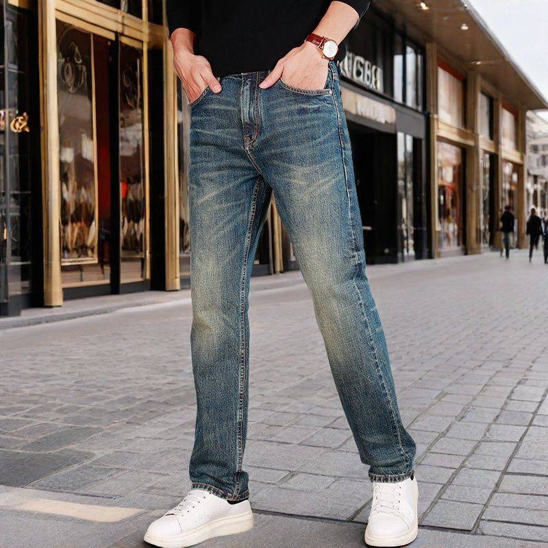 大牛传说复古水洗赤耳丹宁牛仔裤