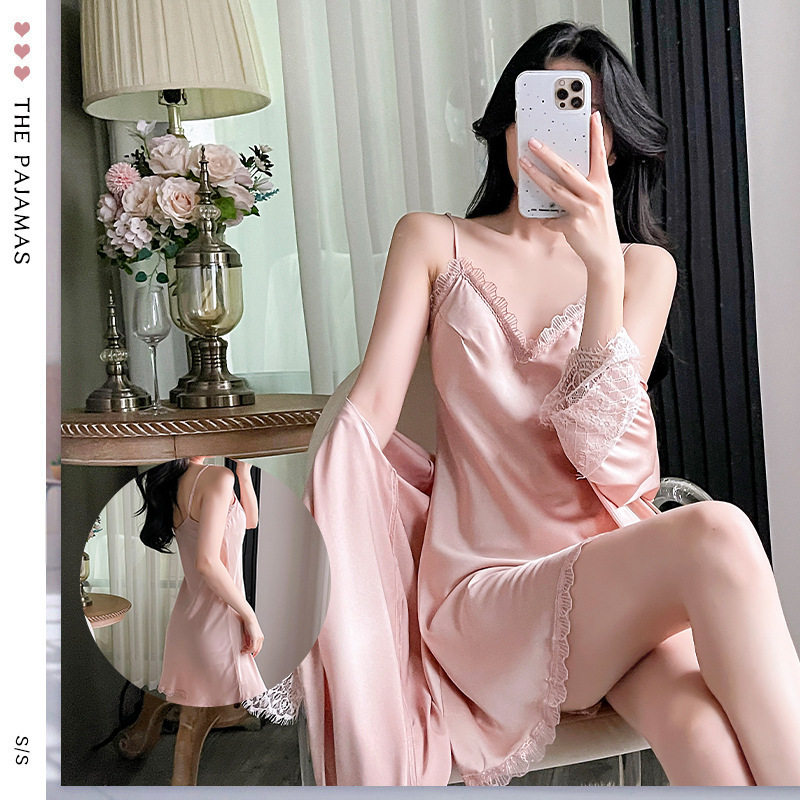 夏季吊带裙韩版蕾丝性感家居服仿