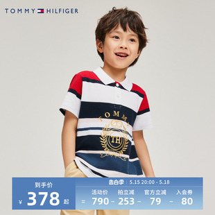 T恤新品 夏季 正品 男童纯棉POLO衫 宝宝上衣潮 洋气短袖 TOMMY童装