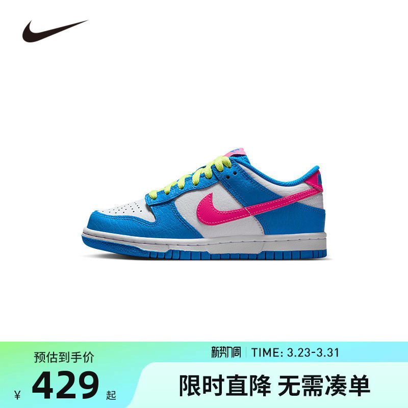 NIKE童鞋儿童板鞋男童休闲运动鞋系带COUNT中大童鞋子IB7747-406