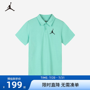 大小童T恤潮JD2422019 JORDAN童装 儿童POLO衫 男童短袖 上衣2024新款
