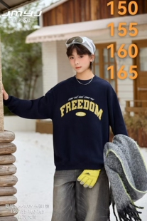 新款儿童卫衣男童休闲运动卫衣150-165码加绒卫衣