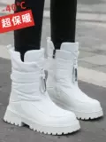 [冬季雪地靴女款加绒加厚高帮保暖棉鞋东北户外防水防滑抗冻防寒鞋]