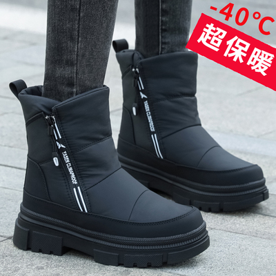 2025冬季加绒加厚雪地靴棉鞋女款