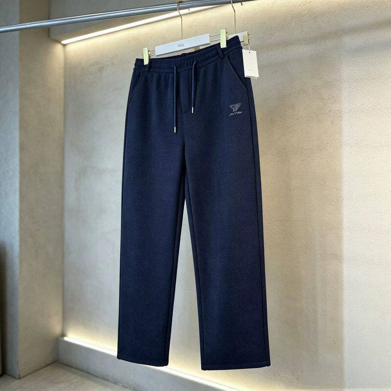 冬季男裤真门禁真拉链休闲裤加绒加厚男保暖休闲裤直筒裤中老年裤