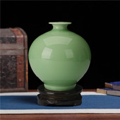 景德镇陶瓷器摆件现代新中式 客厅家居装 饰工艺品干花插花仿古花瓶