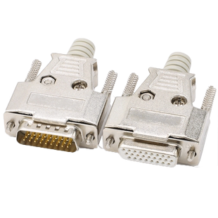 煌林 3排26针焊线插头DB26插头D-SUB接头焊接头DB26公头母头外壳