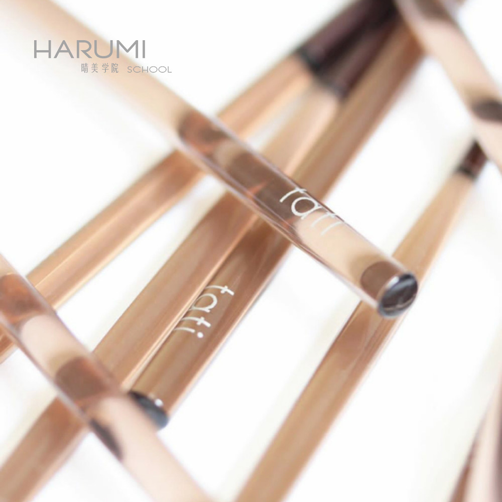 日本tati美甲笔刷套装新款光疗笔圆头平头法式彩绘拉线笔正品工具