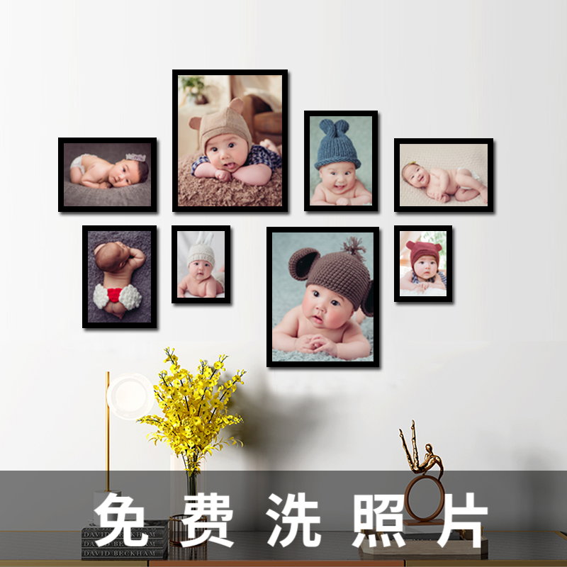 创意儿童房墙壁装饰照片墙