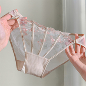 纯欲女士三角裤 繁花绮梦 女2026新款 性感女生高颜值蕾丝内裤 法式