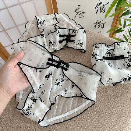 水墨国风~女士内裤女2026新款高颜值女生三角裤7a级抗菌女款高级