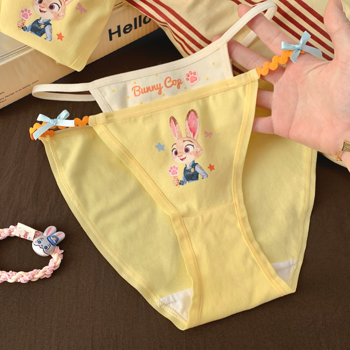 小甜崽 可爱动物城朱迪多巴胺纯棉内裤女生甜辣高开叉女士三角裤,女士内衣/男士内衣/家居服,女三角裤,淘宝优惠券,粉丝福利购,淘宝优惠卷